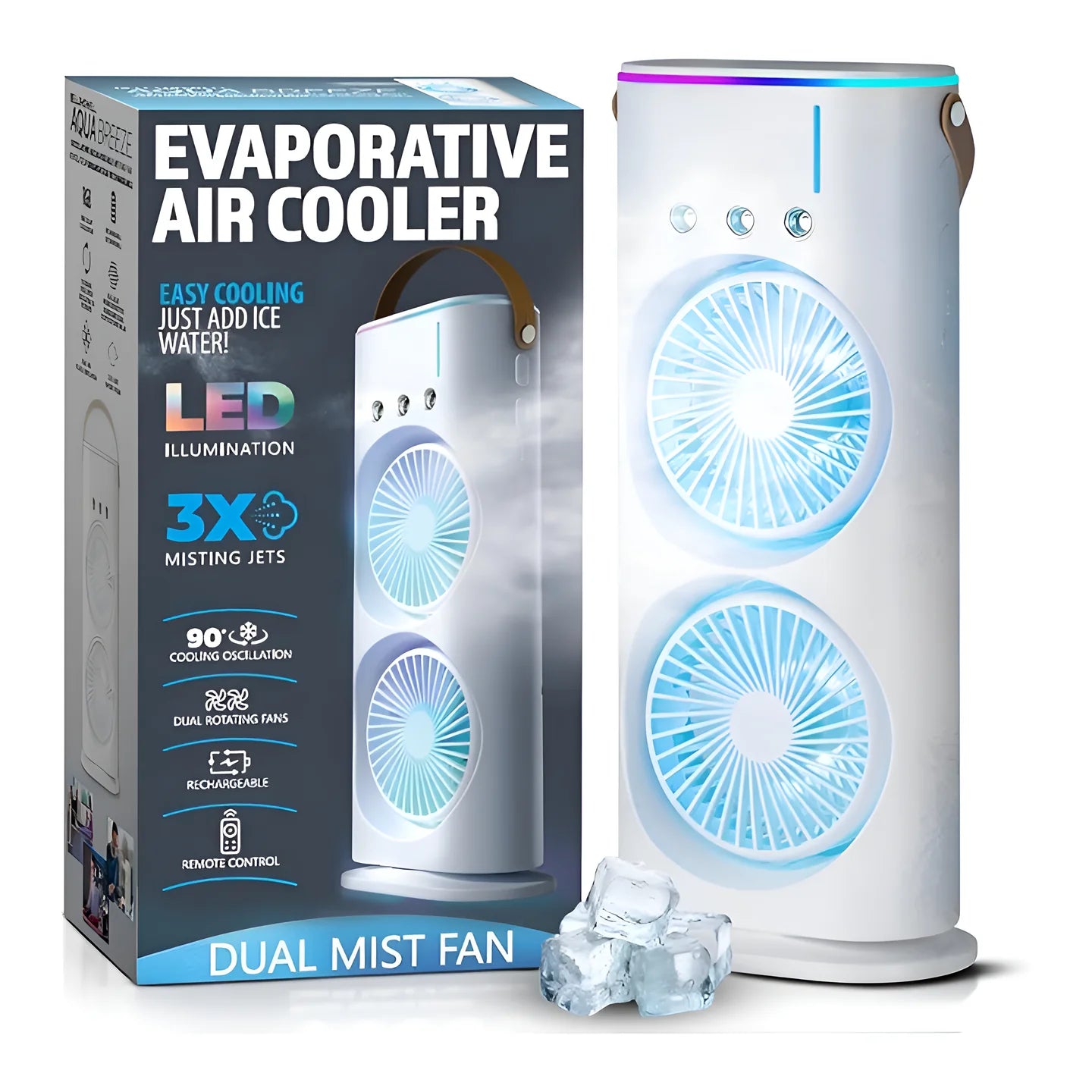 zappcart Portable Air Cooler With Free Hand Fan
