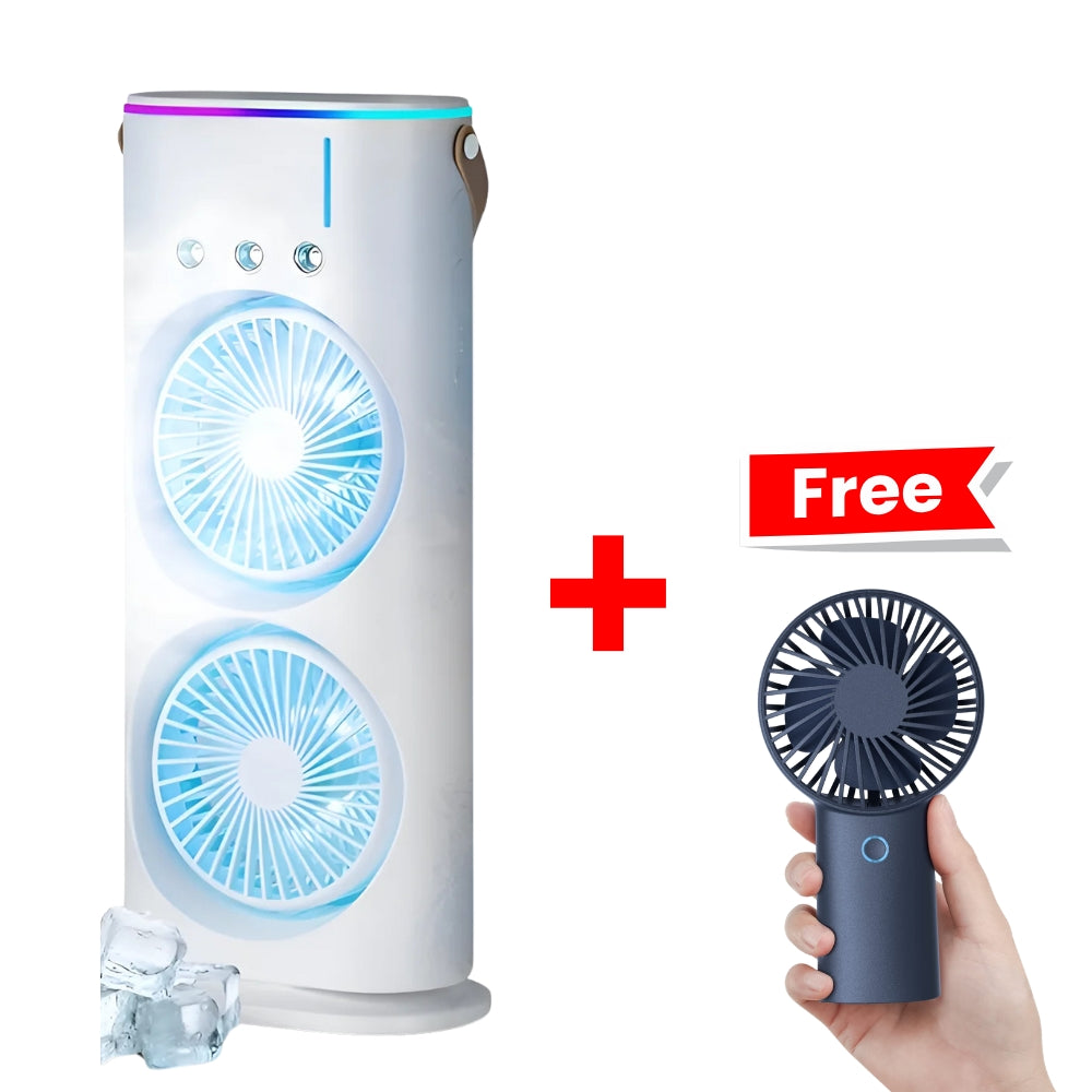 zappcart Portable Air Cooler With Free Hand Fan