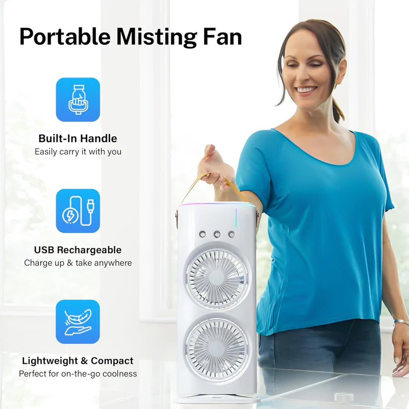zappcart Portable Air Cooler With Free Hand Fan